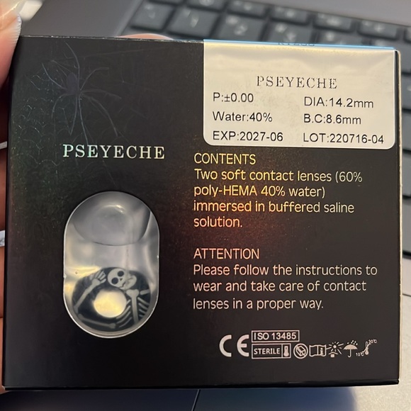 Halloween Skull Colored Lens Cosplay - Picture 3 of 4